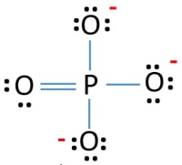 lewis structure of PO43-